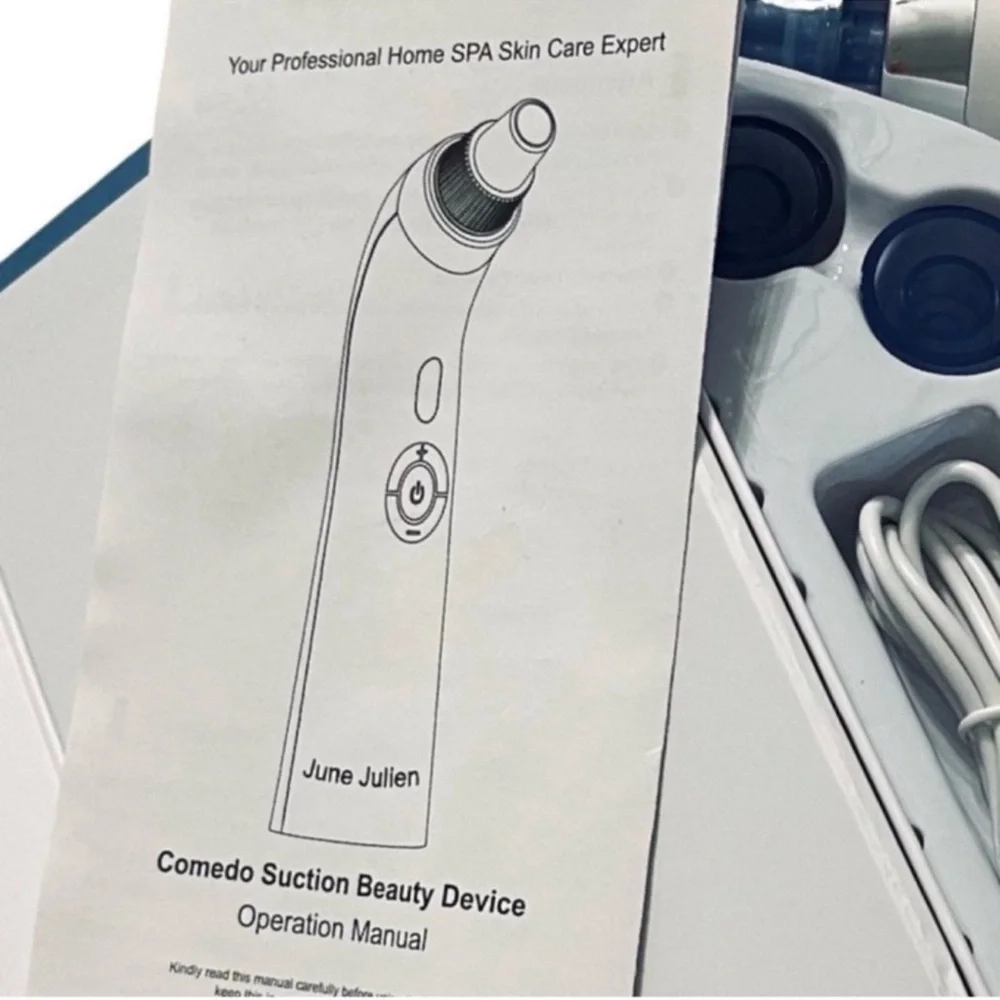 NEW Blackhead Remover Vacuum and Wrinkle Smoother Blue White